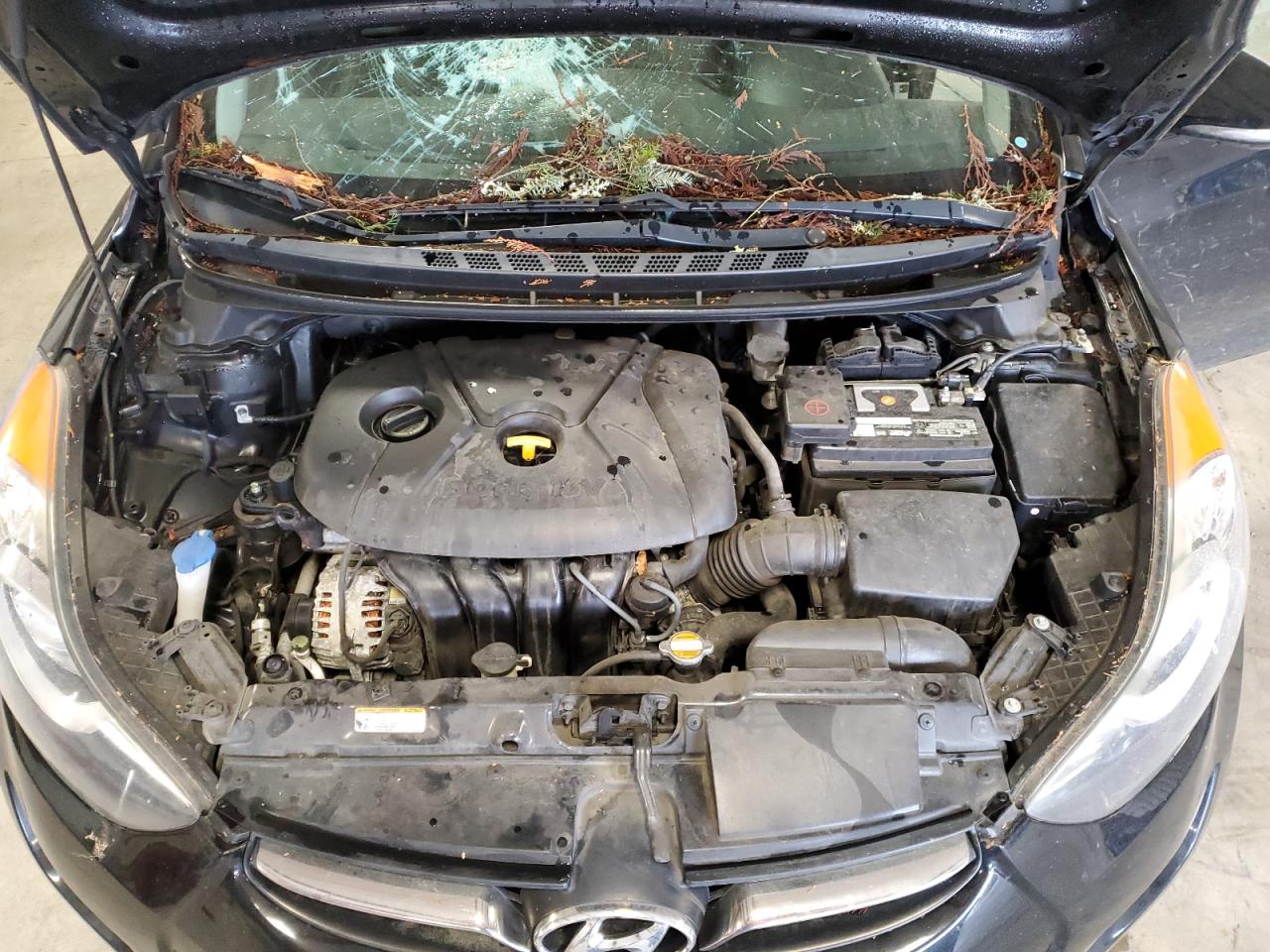 2013 Hyundai Elantra VIN 5NPDH4AEXDH182309 Copart auction photo, front end damage thumbnail 11