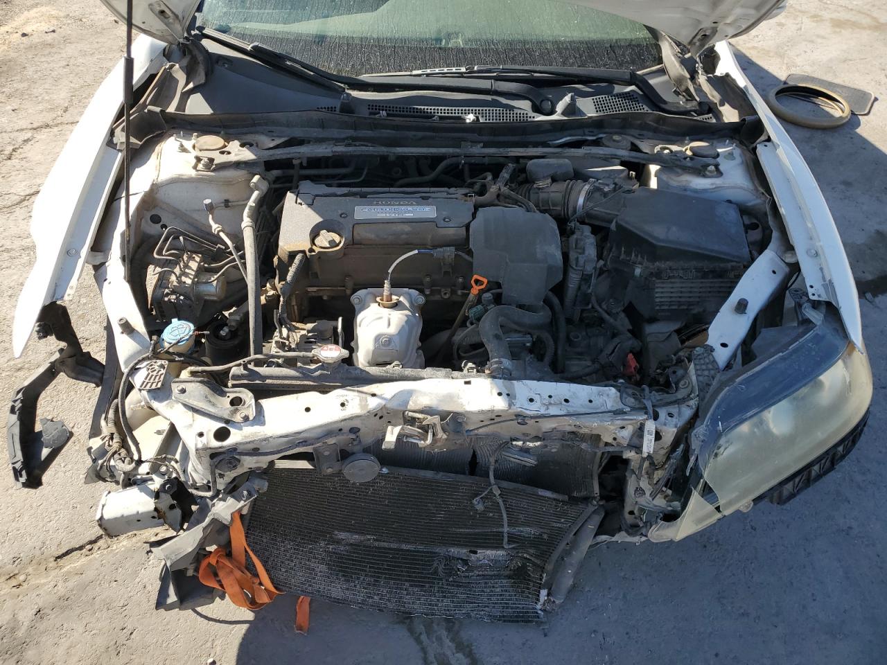 2013 Honda Accord VIN 1HGCT1B88DA008605 Copart auction photo, front end / stripped damage thumbnail 11