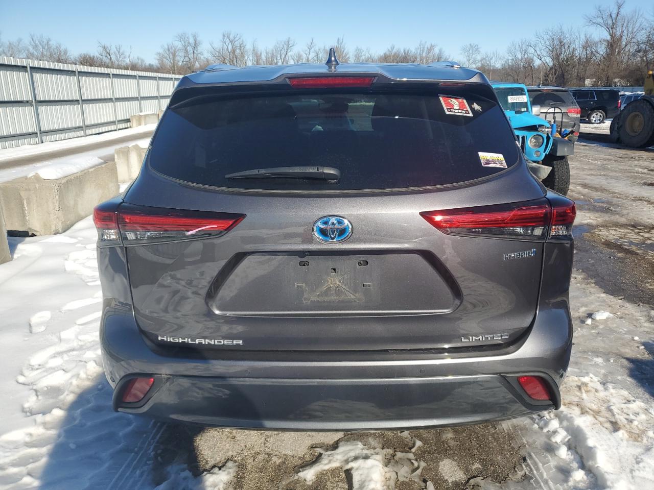 2021 Toyota Highlander VIN 5TDXBRCH9MS534700 Copart auction photo, hail damage thumbnail 6