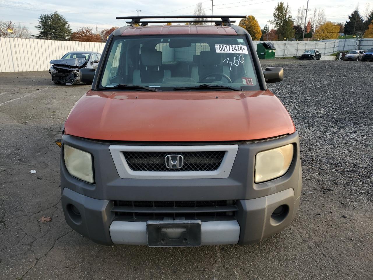 2004 Honda Element VIN 5J6YH28574L010191 Copart auction photo, front end damage thumbnail 5