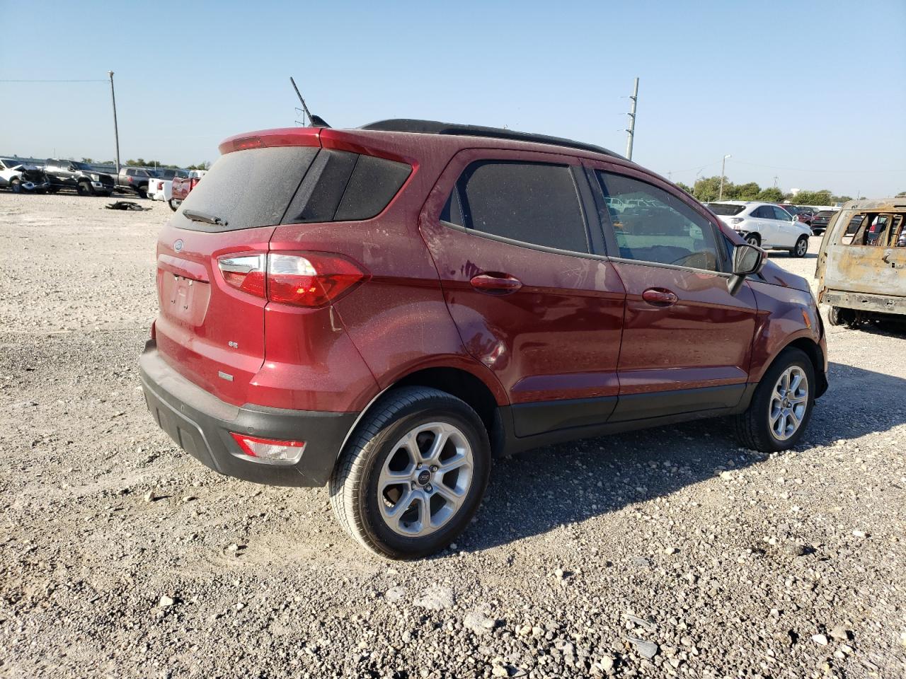 2020 Ford EcoSport VIN MAJ3S2GE3LC395059 Copart auction photo, side / front end damage thumbnail 3