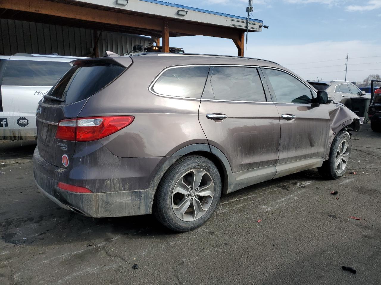 2014 Hyundai Santa Fe VIN KM8SNDHF2EU051358 Copart auction photo, front end damage thumbnail 3