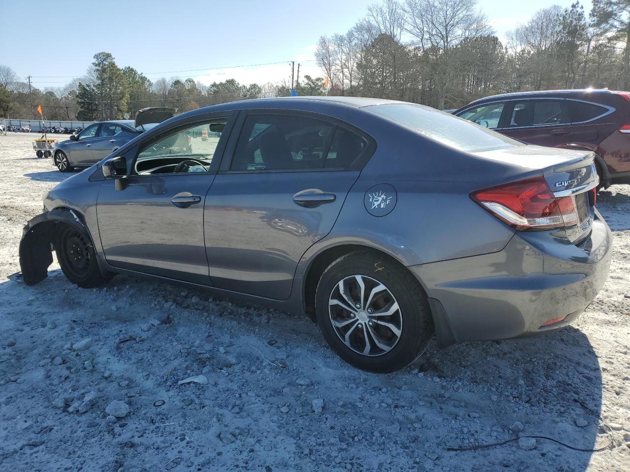 2014 Honda Civic VIN 19XFB2F55EE004885 Copart auction photo, front end / side damage thumbnail 2