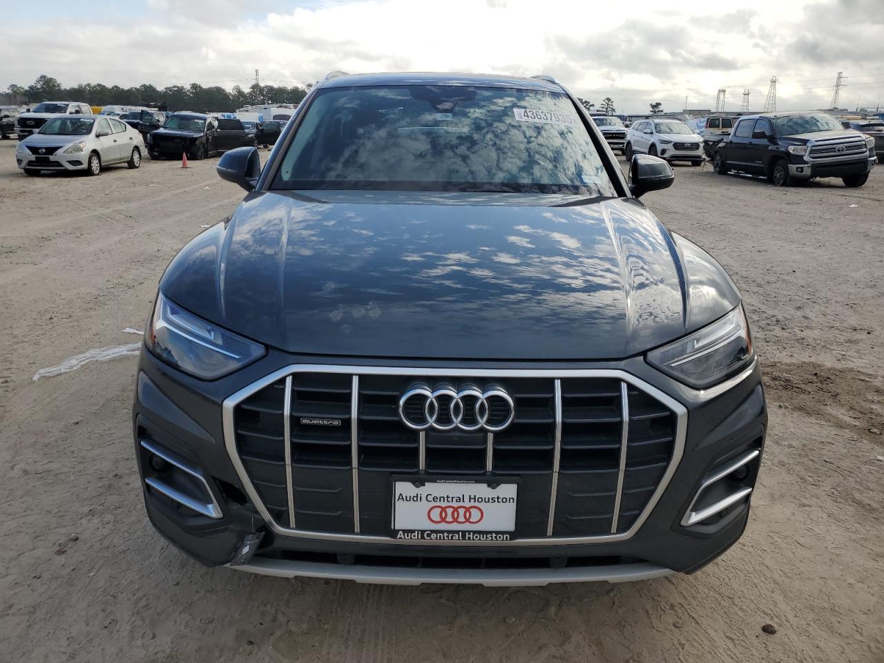 2021 Audi Q5 VIN WA1BAAFY9M2132316 Copart auction photo, side / rear end damage thumbnail 5