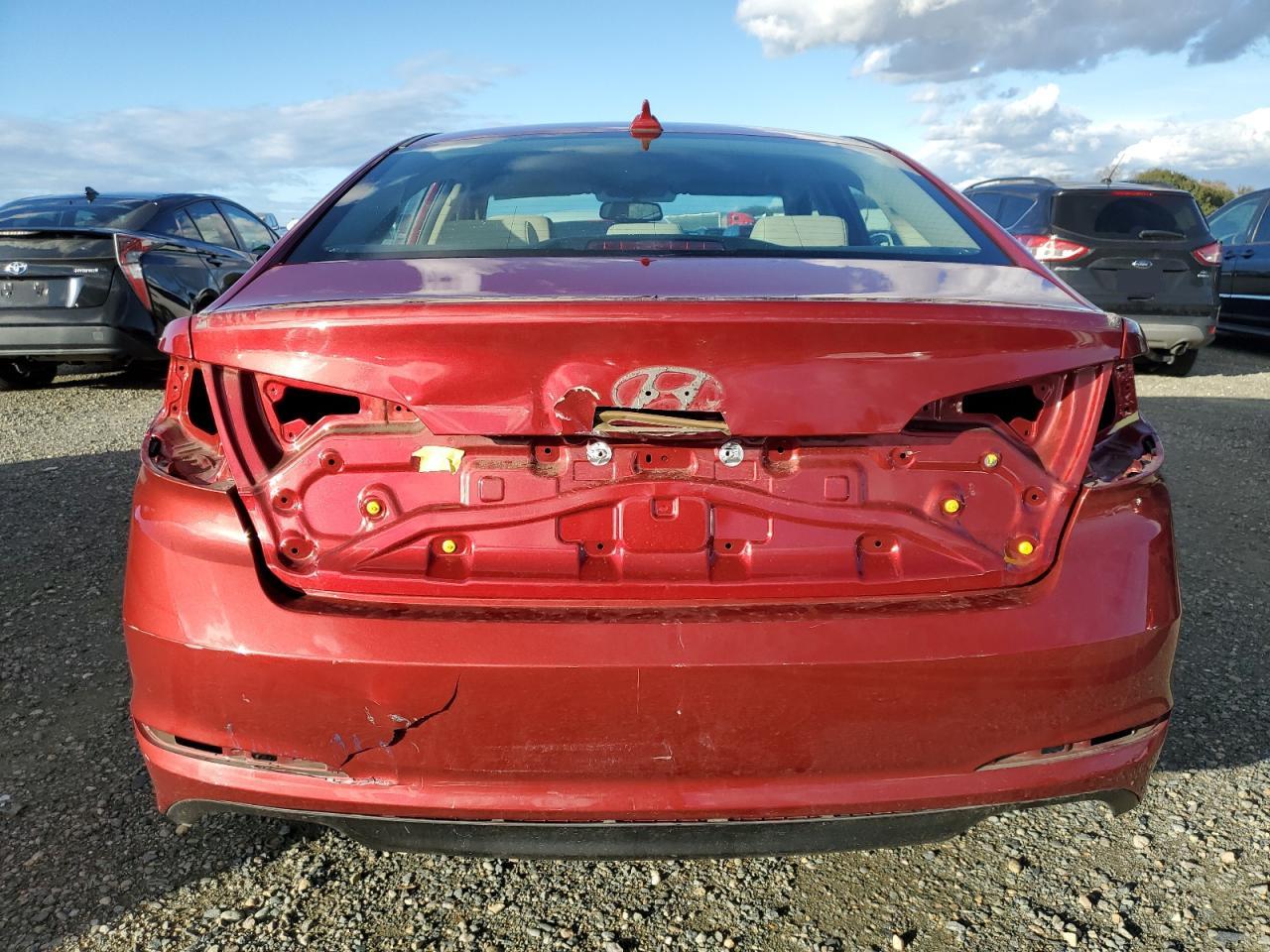 2016 Hyundai Sonata VIN 5NPE34AF8GH396411 Copart auction photo, rear end damage thumbnail 6