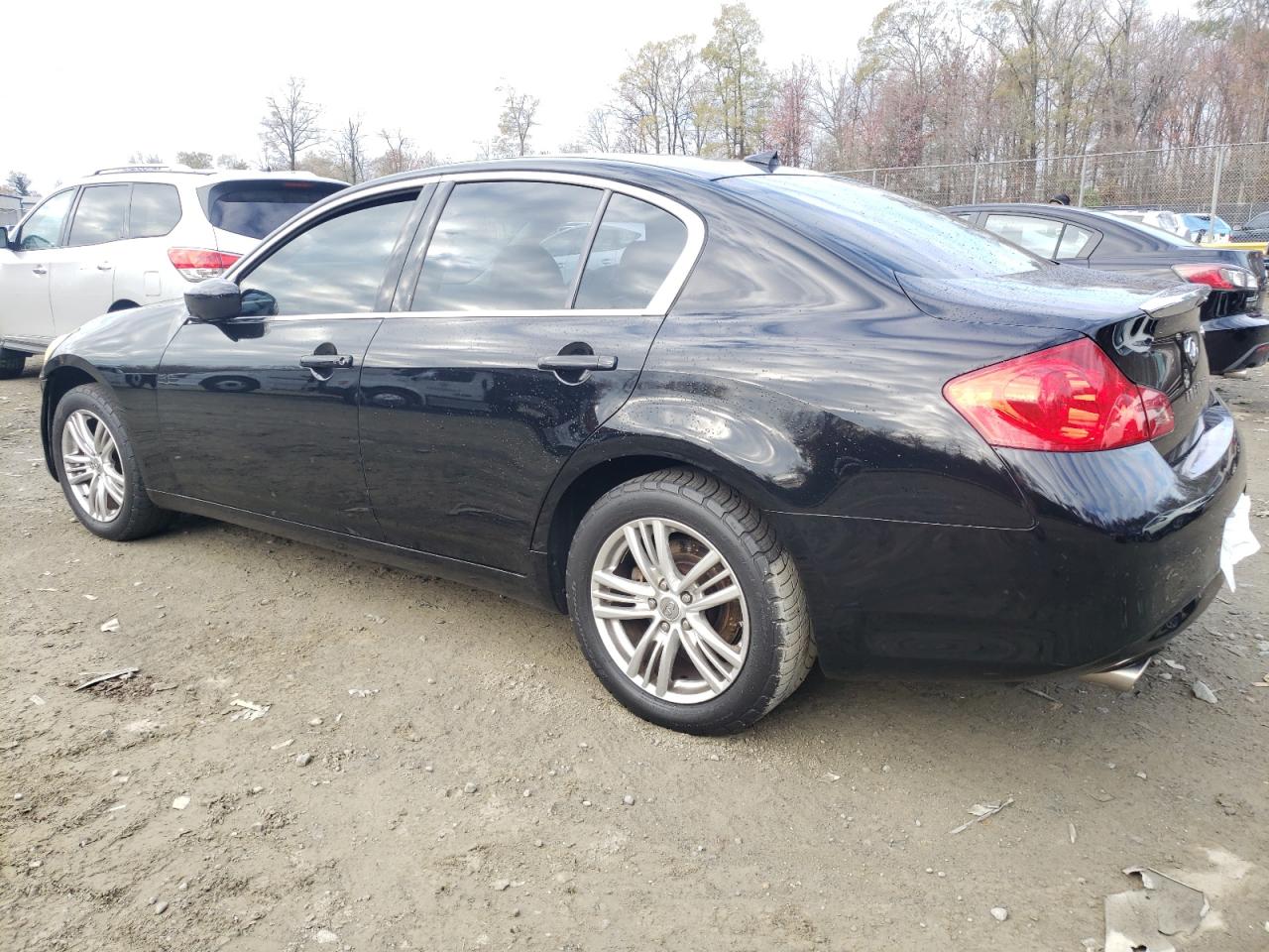 2012 Infiniti G VIN JN1DV6AR0CM862198 Copart auction photo, side / undercarriage damage thumbnail 2
