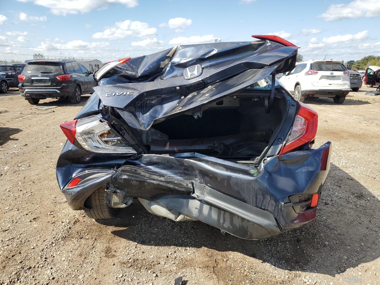 2016 Honda Civic VIN 19XFC2F72GE056864 Copart auction photo, rear end / front end damage thumbnail 6