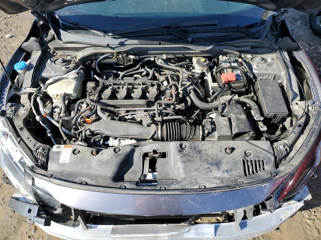 2021 Honda Civic VIN 19XFC1F3XME203371 Copart auction photo, front end / side damage thumbnail 11