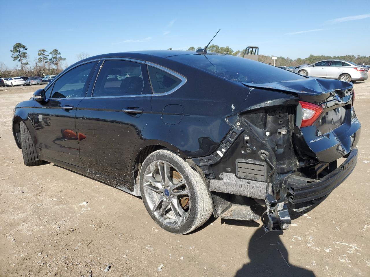 2014 Ford Fusion VIN 3FA6P0K99ER201653 Copart auction photo, rear end damage thumbnail 2