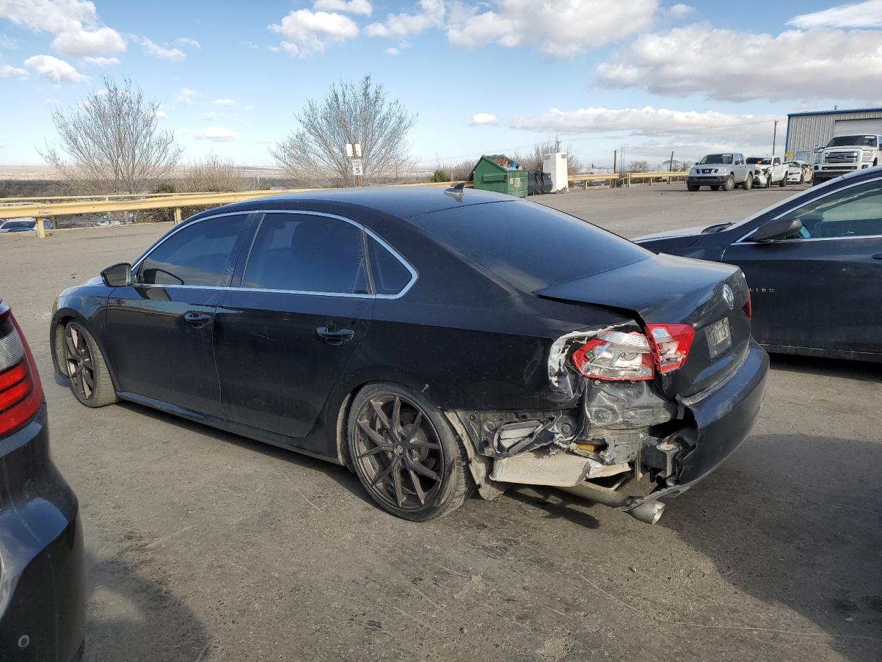 2015 Volkswagen Passat VIN 1VWBV7A35FC052479 Copart auction photo, rear end damage thumbnail 2