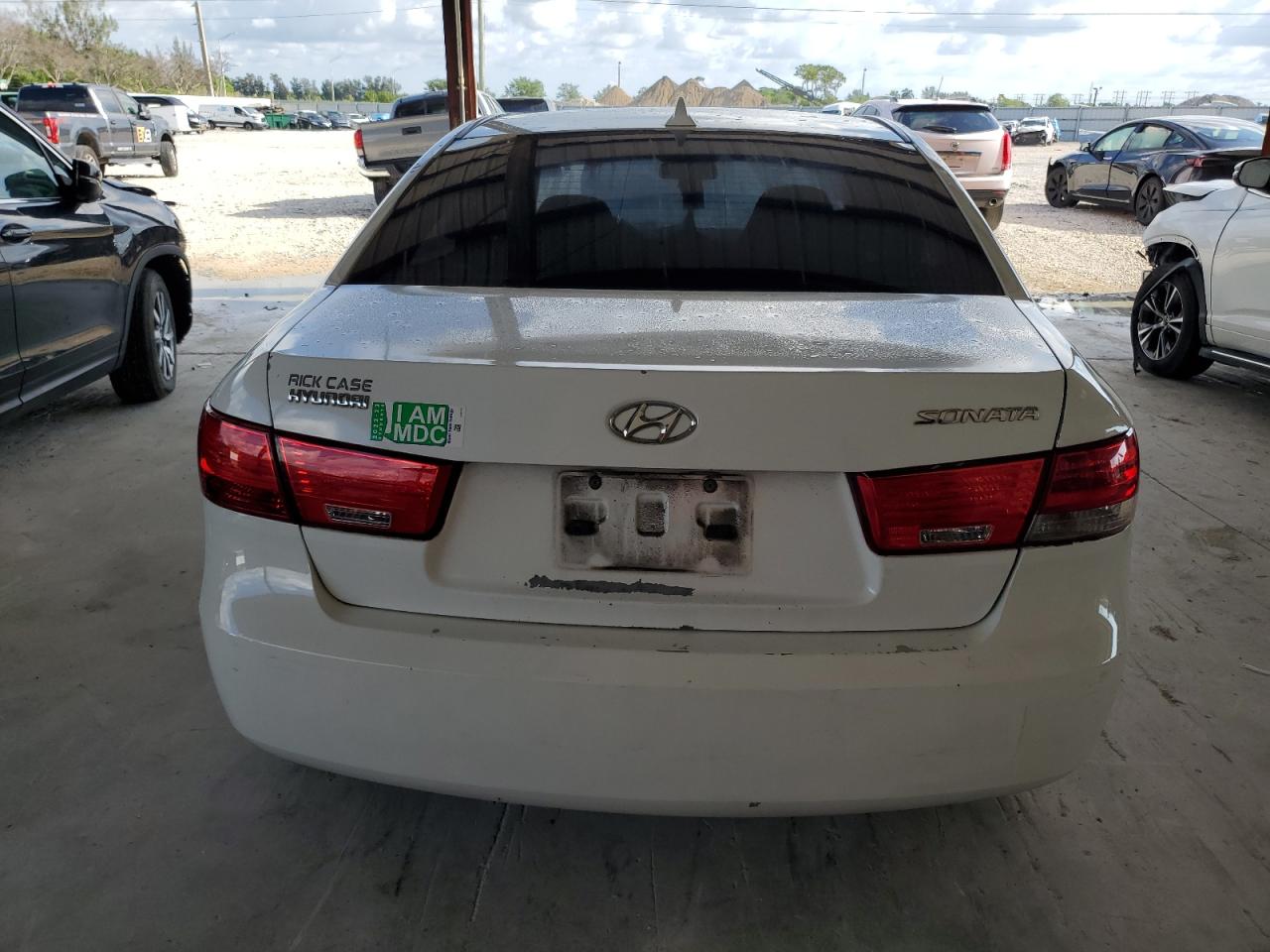 2009 Hyundai Sonata VIN 5NPET46C99H515696 Copart auction photo, burn - engine damage thumbnail 6