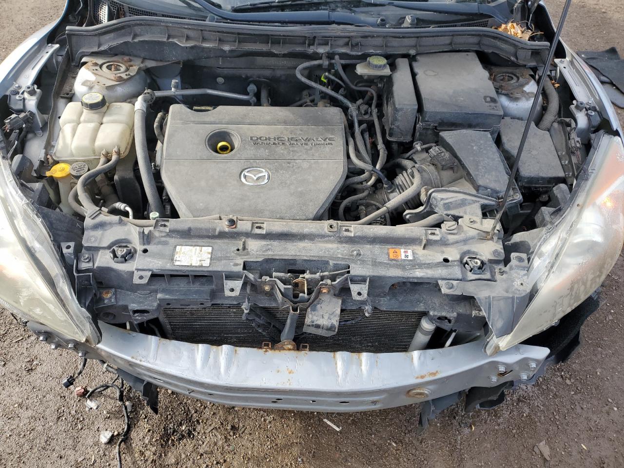 2010 Mazda 3 VIN JM1BL1H59A1261161 Copart auction photo, front end damage thumbnail 12