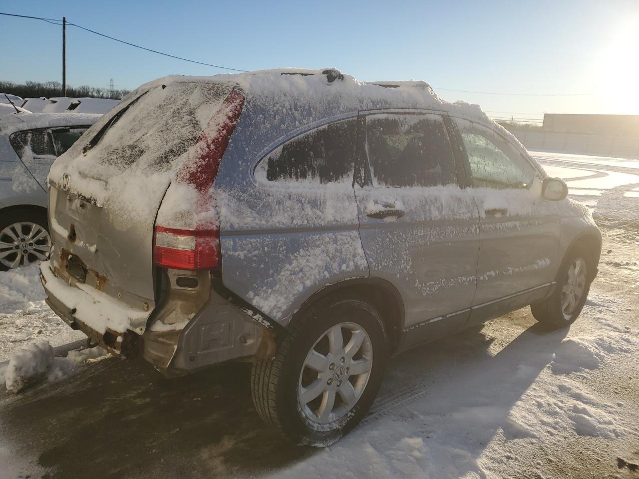 2007 Honda CR-V VIN JHLRE48567C085678 Copart auction photo, rear end damage thumbnail 3