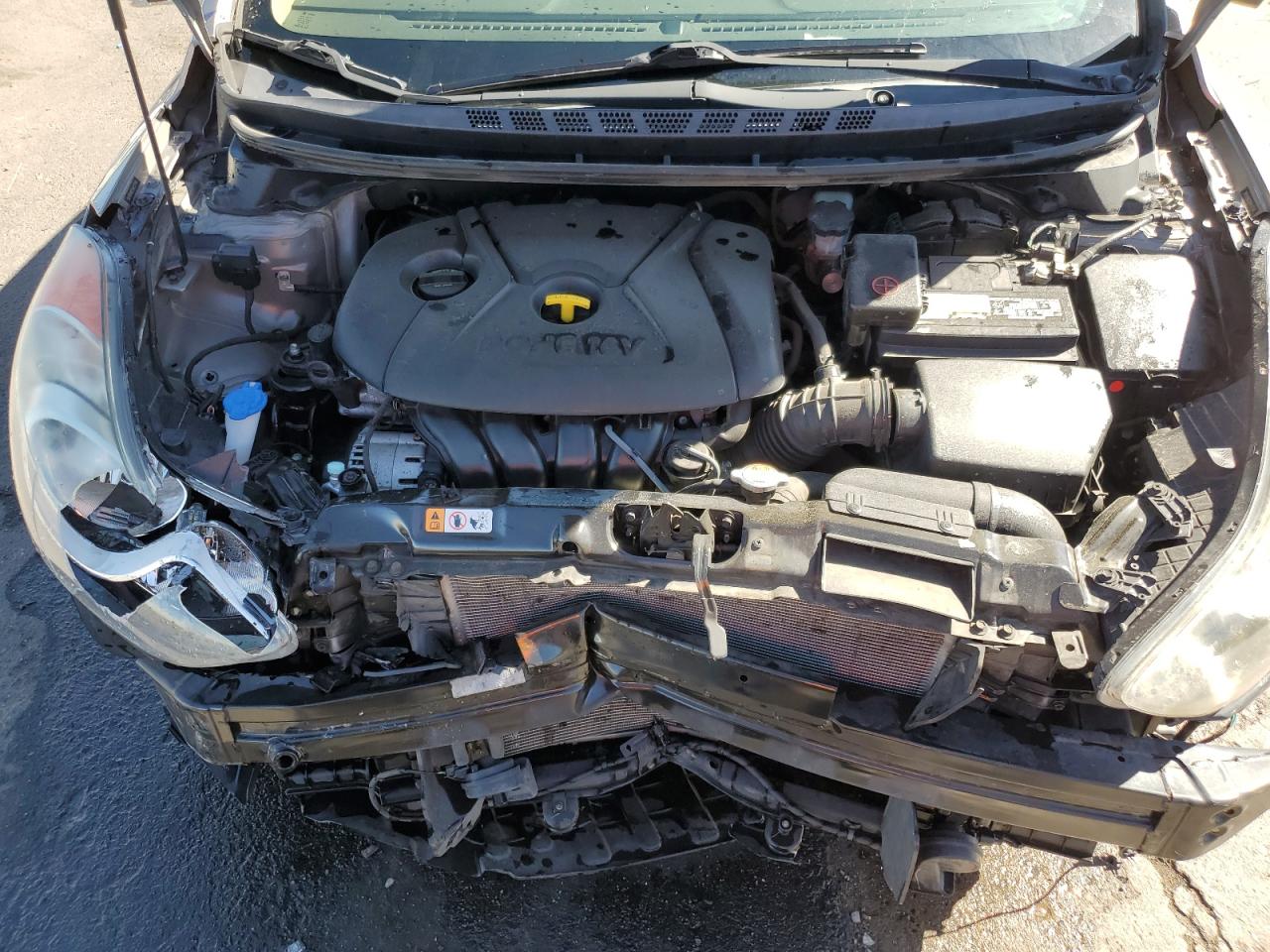 2013 Hyundai Elantra VIN 5NPDH4AE9DH430744 Copart auction photo, front end damage thumbnail 11
