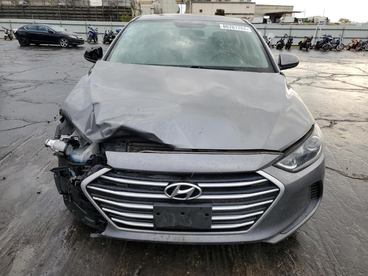 2018 Hyundai Elantra VIN 5NPD74LF9JH352115 Copart auction photo, front end / minor dent/scratches damage thumbnail 5