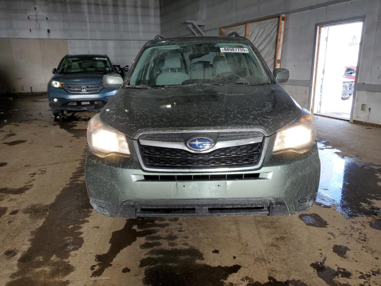 2015 Subaru Forester VIN JF2SJADC1FH542283 Copart auction photo, rear end / side damage thumbnail 5