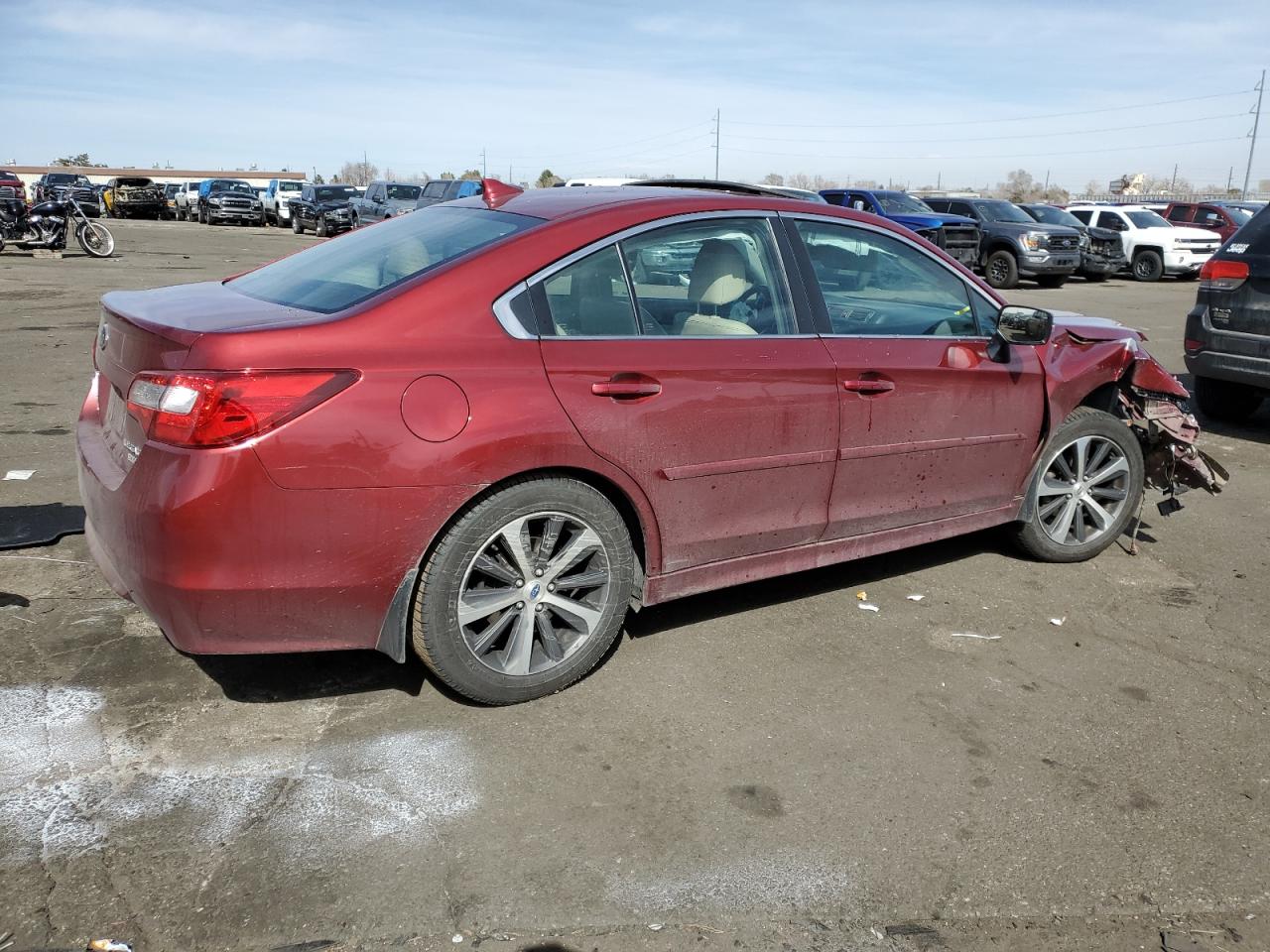 2017 Subaru Legacy VIN 4S3BNAN61H3005988 Copart auction photo, front end damage thumbnail 3