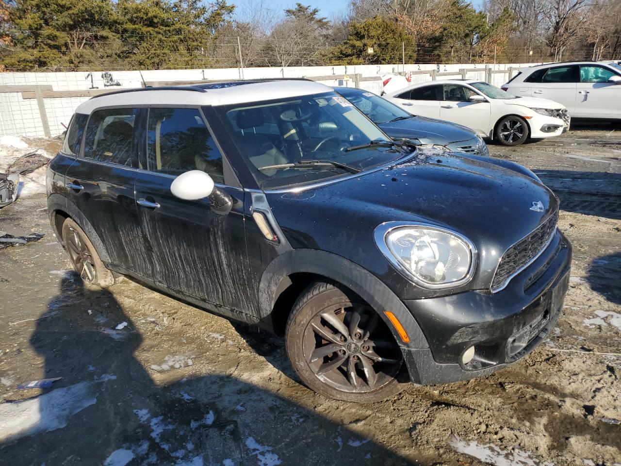 2013 MINI Cooper VIN WMWZC3C54DWP24815 Copart auction photo, side damage thumbnail 4