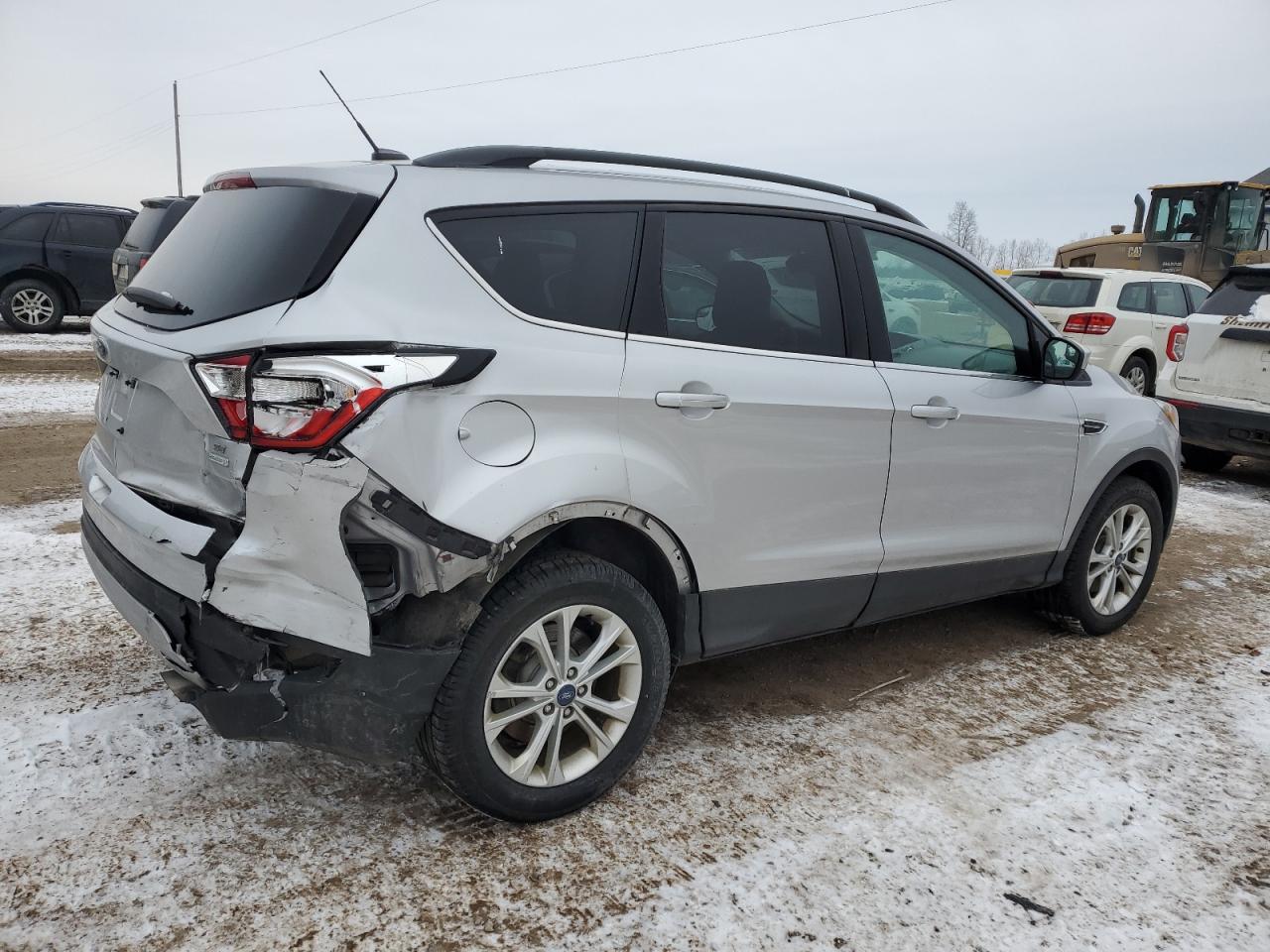 2018 Ford Escape VIN 1FMCU0G98JUC41364 Copart auction photo, rear end / side damage thumbnail 3