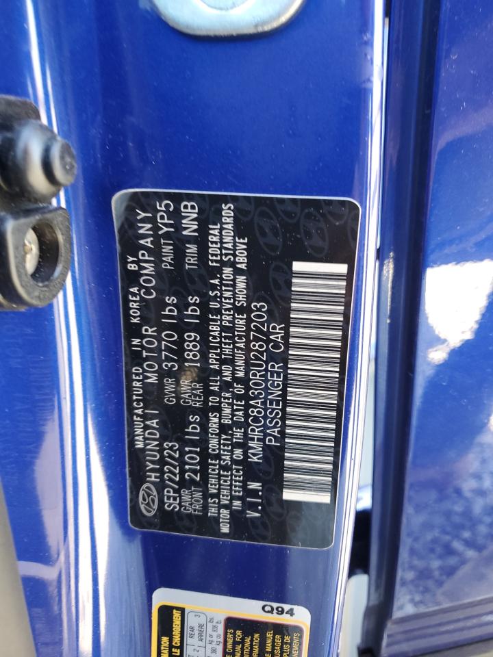 2024 Hyundai Venue VIN KMHRC8A30RU287203 Copart auction photo, front end damage thumbnail 15