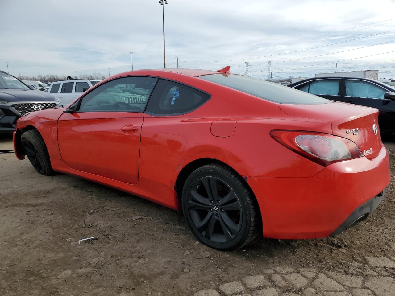 2012 Hyundai Genesis VIN KMHHT6KDXCU076573 Copart auction photo, front end / side damage thumbnail 2