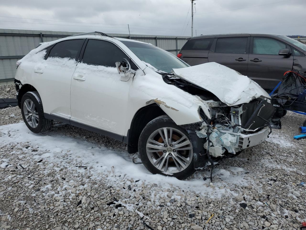 2015 Lexus RX VIN 2T2ZK1BA7FC161162 Copart auction photo, rollover damage thumbnail 4