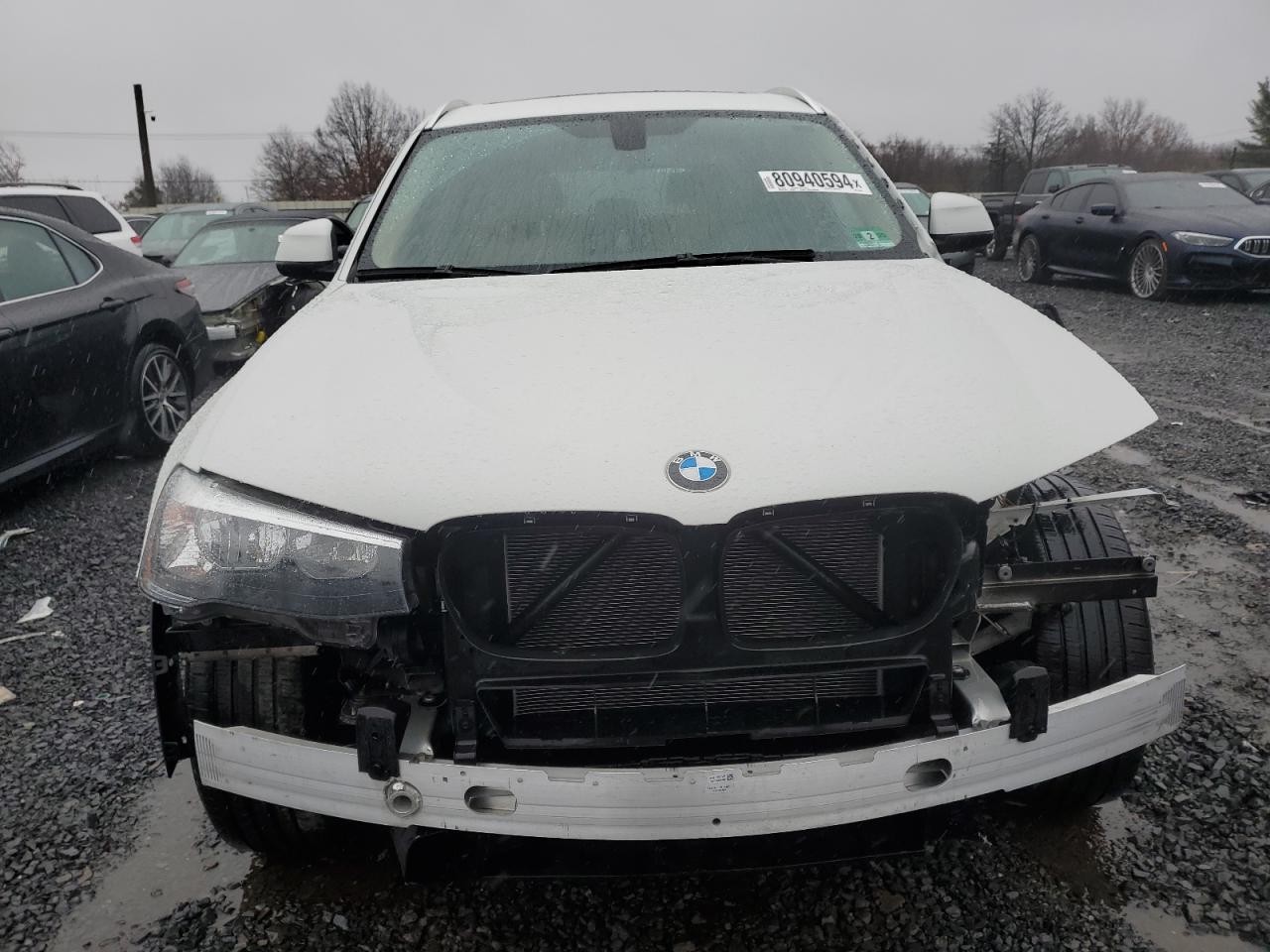 2016 BMW X3 VIN 5UXWX9C58G0D77835 Copart auction photo, front end damage thumbnail 5