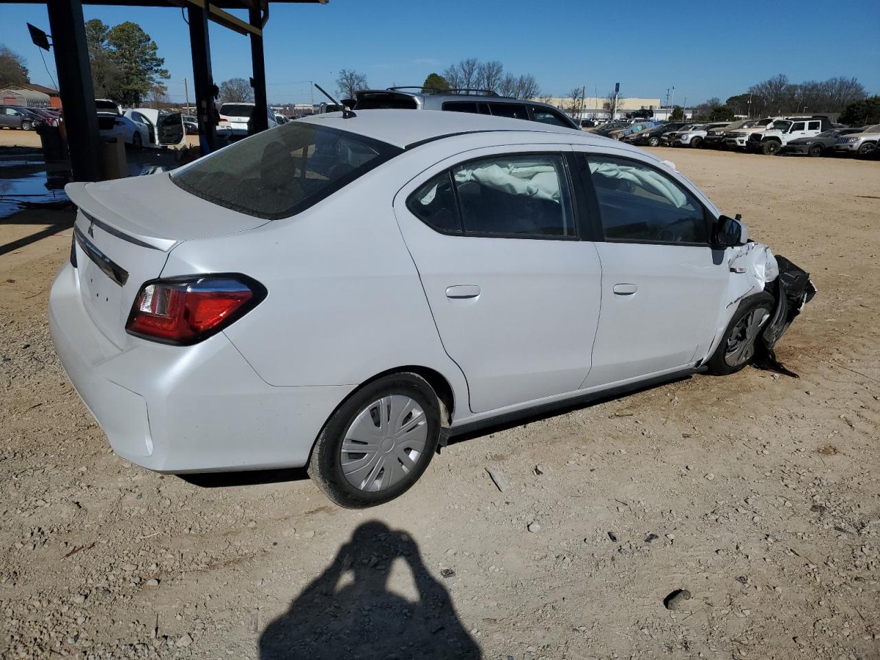 2022 Mitsubishi Mirage VIN ML32FUFJ5NHF05965 Copart auction photo, front end damage thumbnail 3