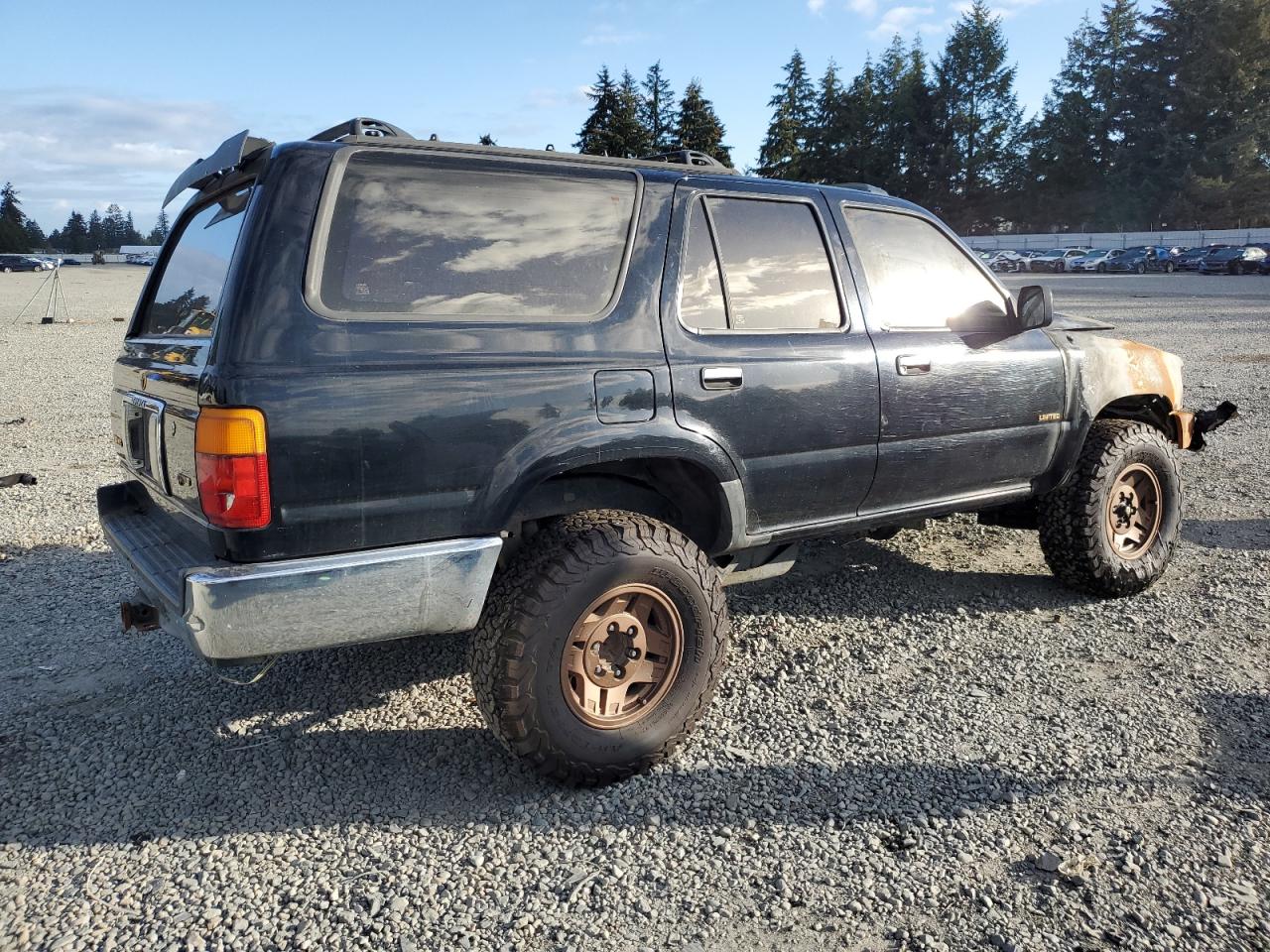 1995 Toyota 4Runner VIN JT3VN39W9S0210796 Copart auction photo, burn - engine damage thumbnail 3