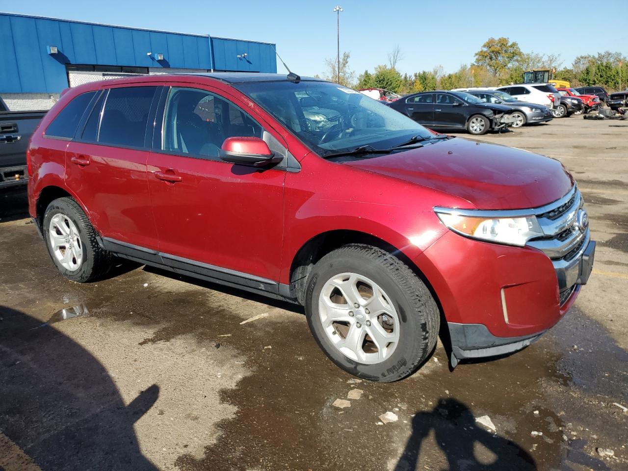 2013 Ford Edge VIN 2FMDK3JC3DBA27201 Copart auction photo, side damage thumbnail 4