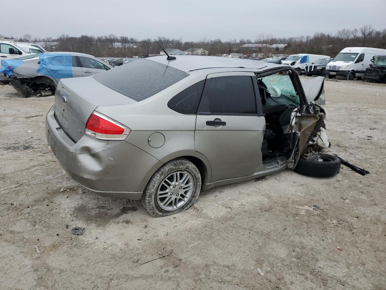 2008 Ford Focus VIN 1FAHP35N18W221500 Copart auction photo, all over damage thumbnail 3