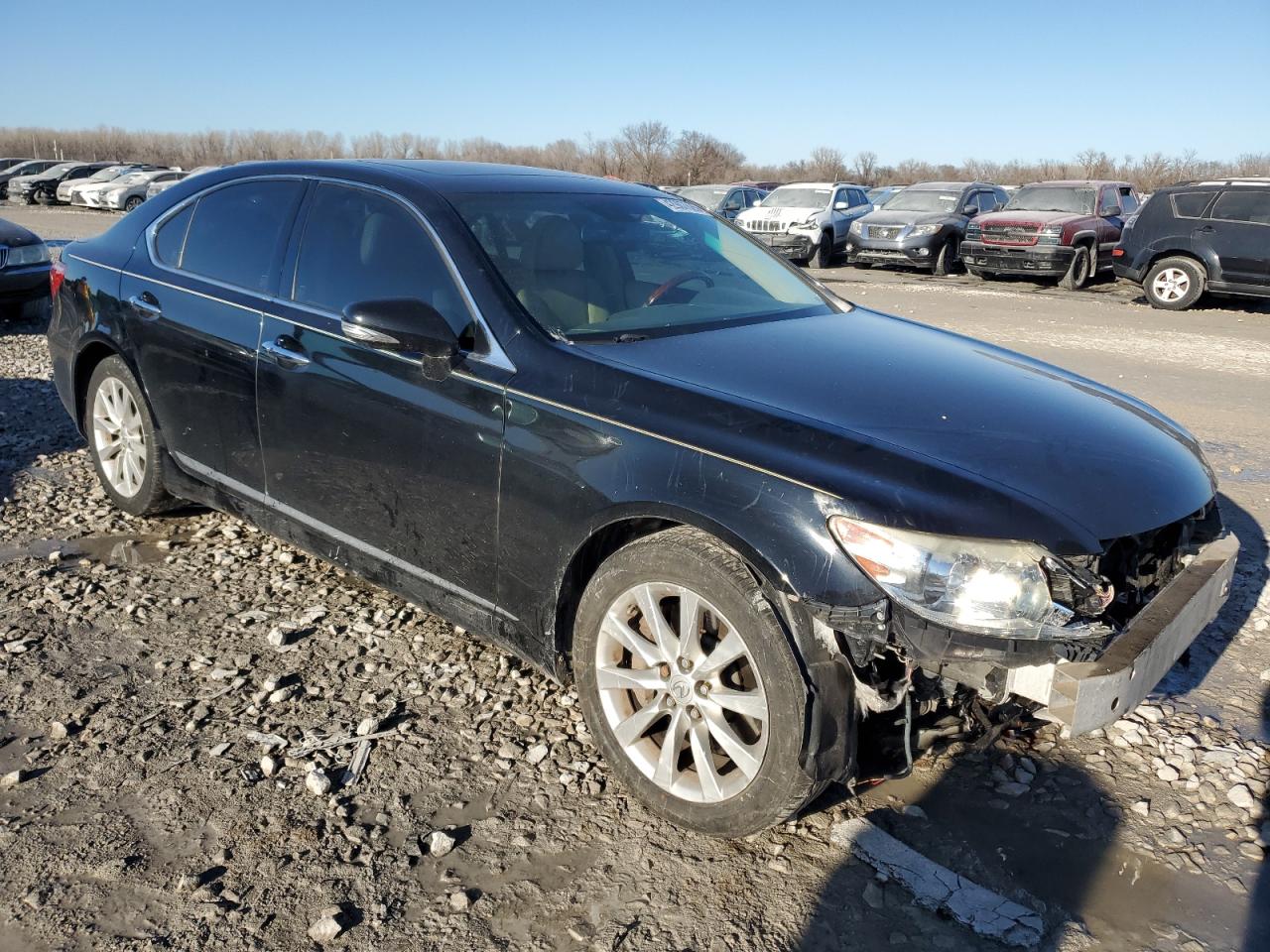 2012 Lexus LS VIN JTHCL5EF5C5012732 Copart auction photo, front end / rear end damage thumbnail 4