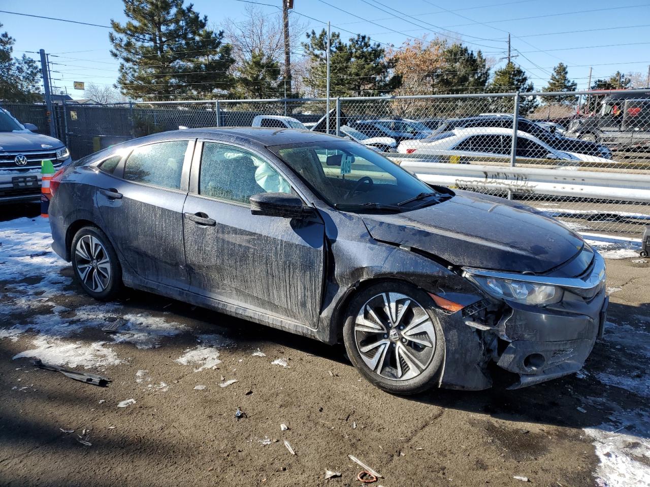 2016 Honda Civic VIN 19XFC1F79GE040526 Copart auction photo, all over damage thumbnail 4