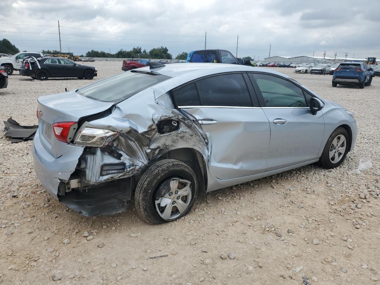2017 Chevrolet Cruze VIN 1G1BC5SMXH7192696 Copart auction photo, rear end / side damage thumbnail 3