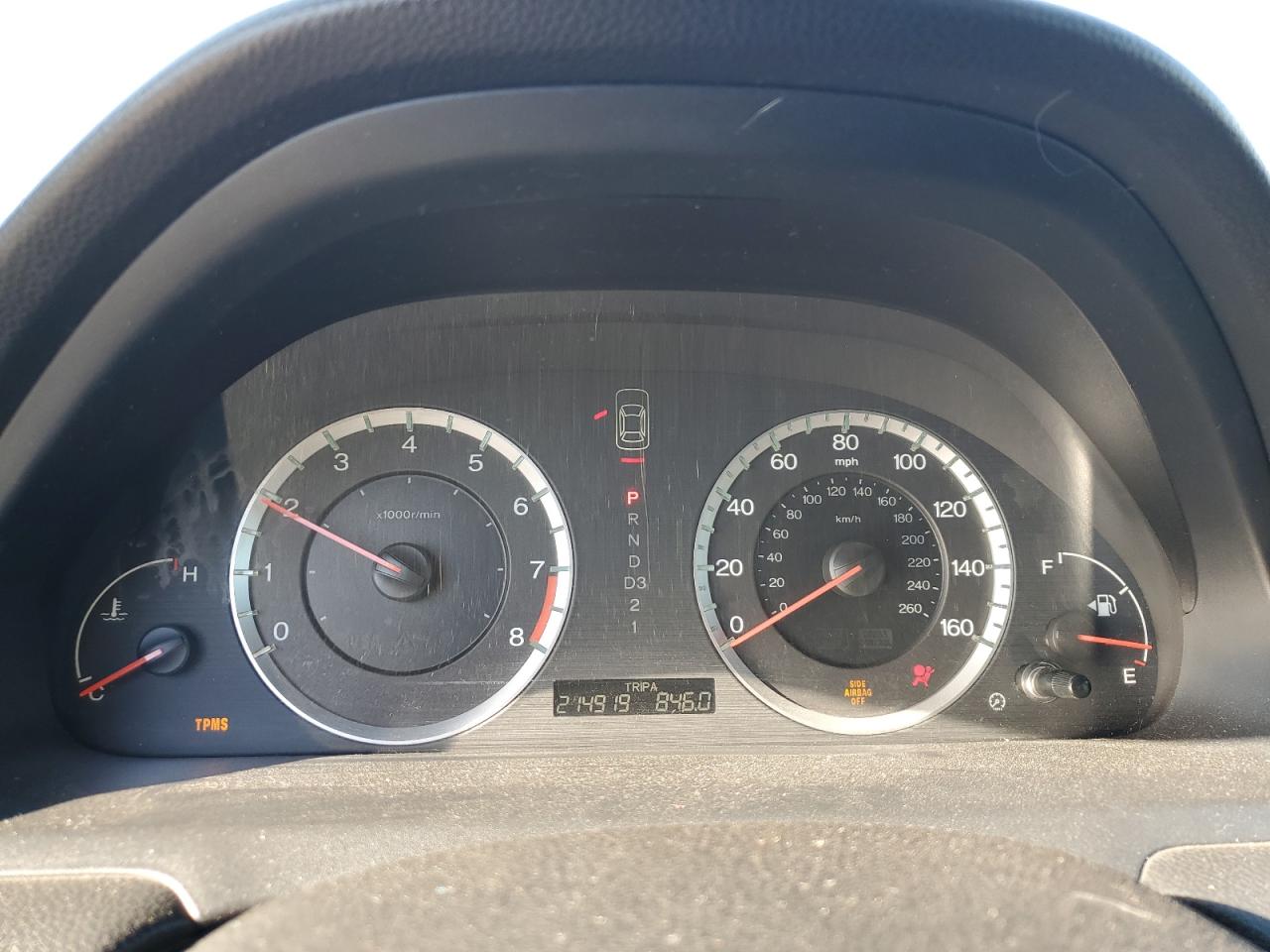 2009 Honda Accord VIN 1HGCP26709A158386 Copart auction photo, front end / mechanical damage thumbnail 9