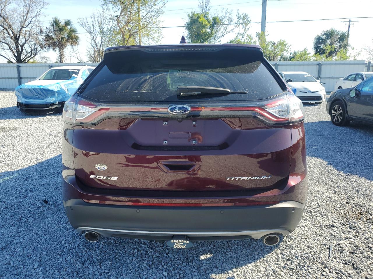 2017 Ford Edge VIN 2FMPK3K85HBC59537 Copart auction photo, front end / side damage thumbnail 6