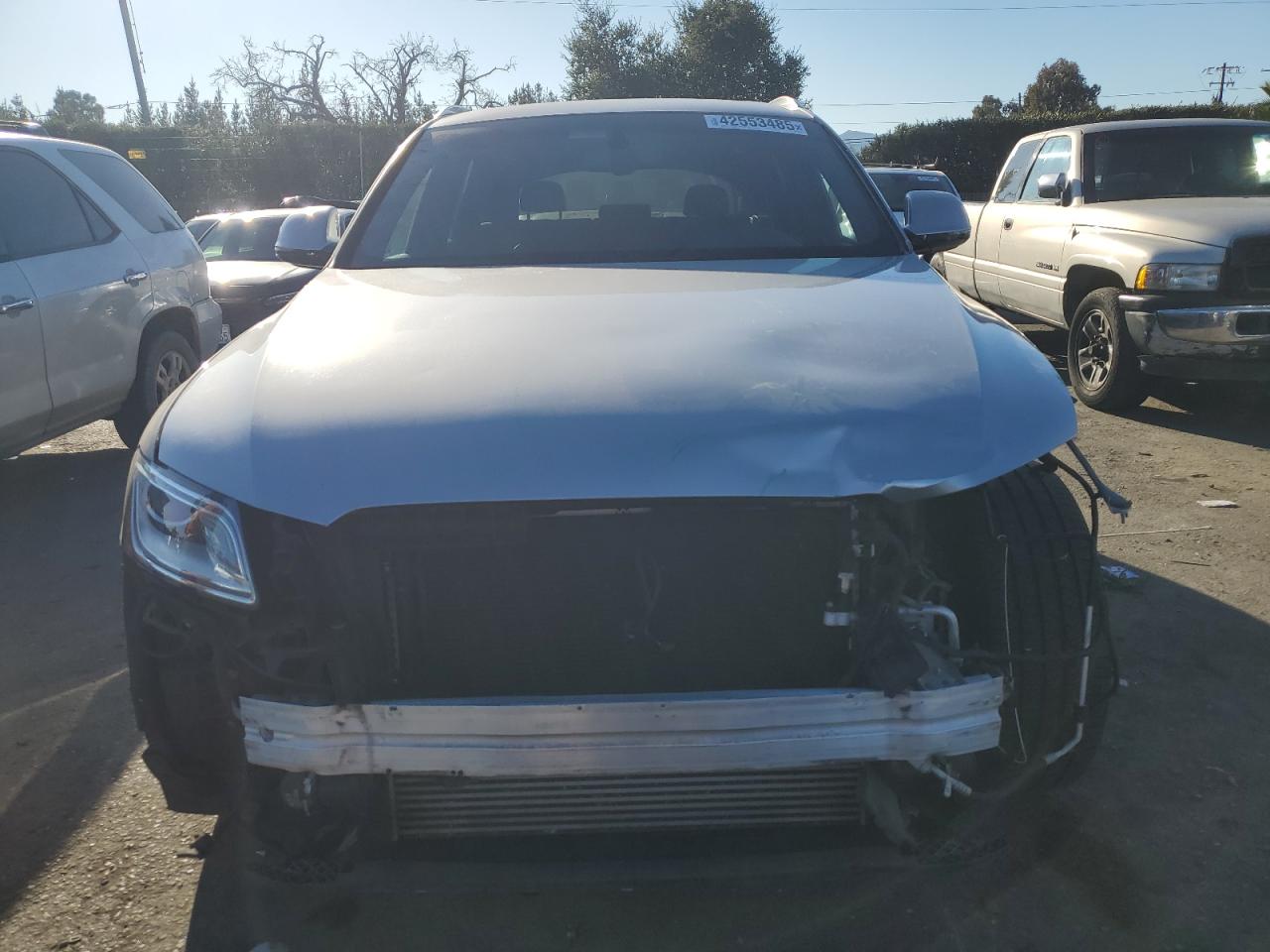 2016 Audi Q5 VIN WA1CVAFP7GA042317 Copart auction photo, front end / side damage thumbnail 5