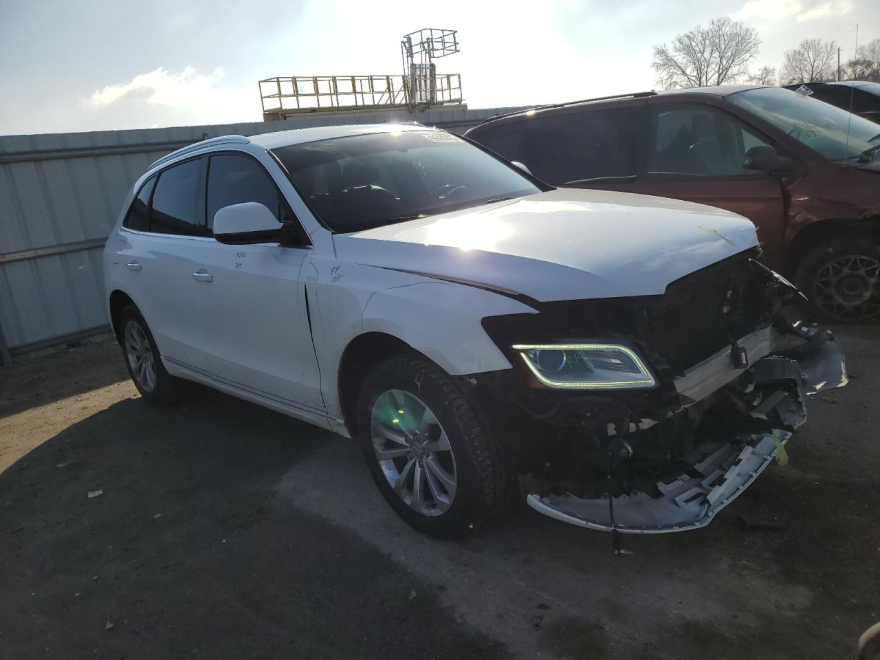 2017 Audi Q5 VIN WA1C2AFPXHA027160 Copart auction photo, front end damage thumbnail 4
