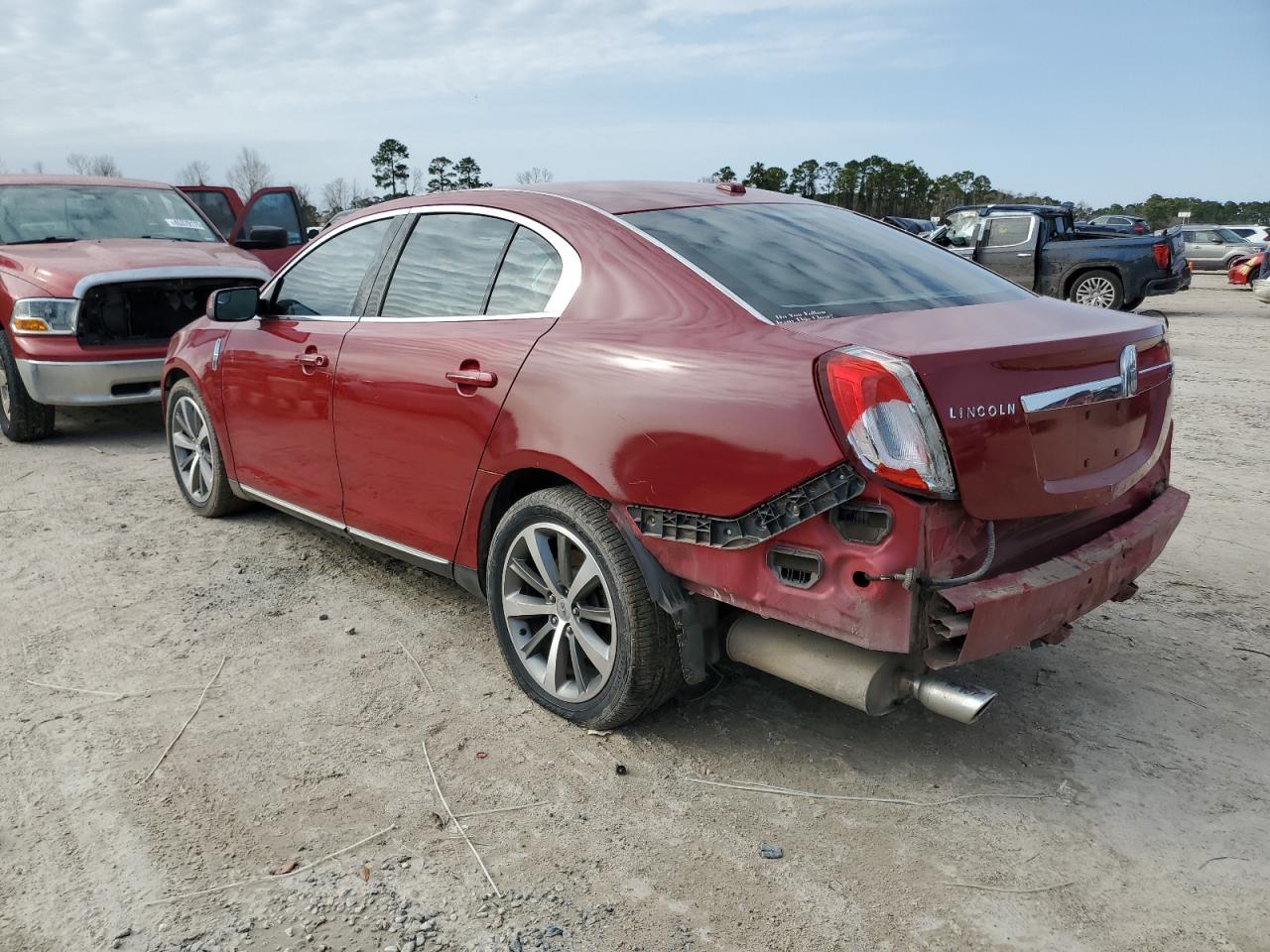 2010 Lincoln MKS VIN 1LNHL9DR9AG603377 Copart auction photo, rear end / minor dent/scratches damage thumbnail 2