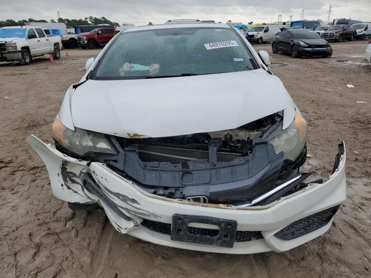 2014 Honda Civic VIN 2HGFG3B88EH517139 Copart auction photo, front end / side damage thumbnail 5