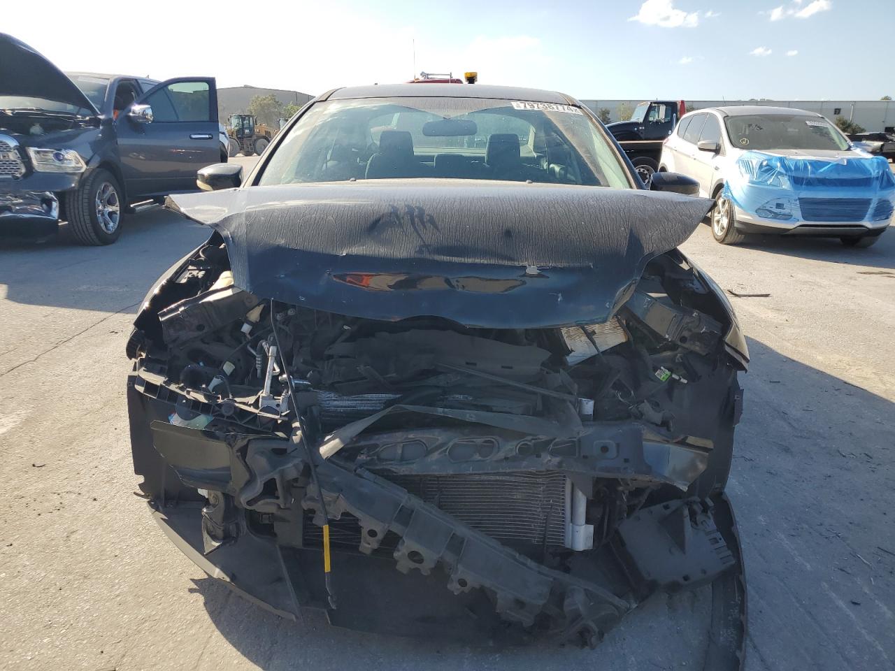 2014 Ford Focus VIN 1FADP3F25EL253558 Copart auction photo, front end damage thumbnail 5
