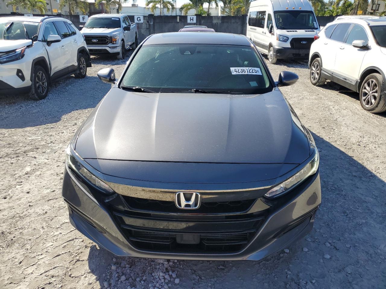 2020 Honda Accord VIN 1HGCV2F3XLA001703 Copart auction photo, side damage thumbnail 5