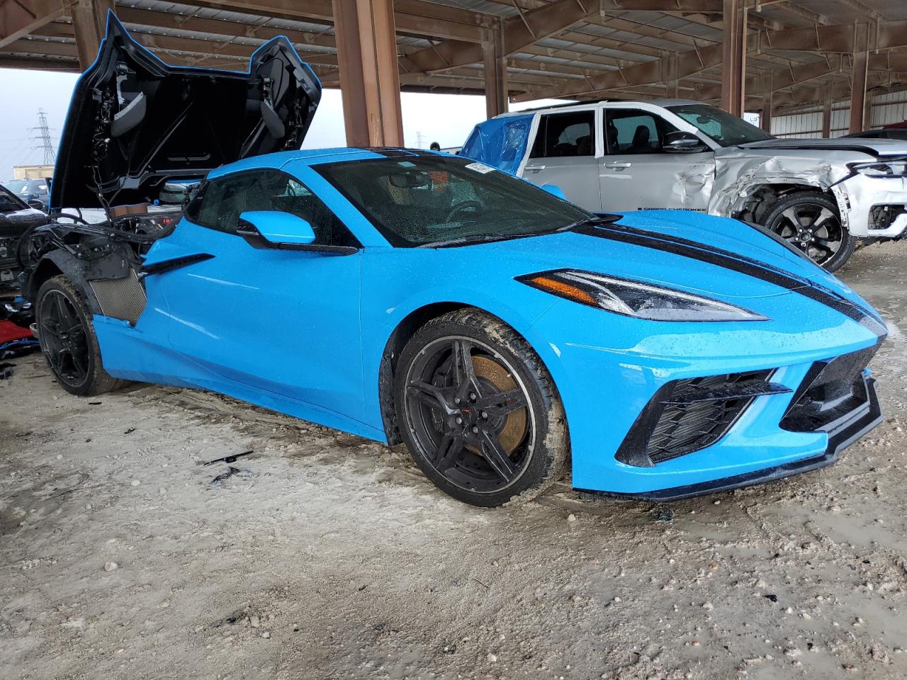 2022 Chevrolet Corvette VIN 1G1YC3D47N5115044 Copart auction photo, rear end / minor dent/scratches damage thumbnail 4