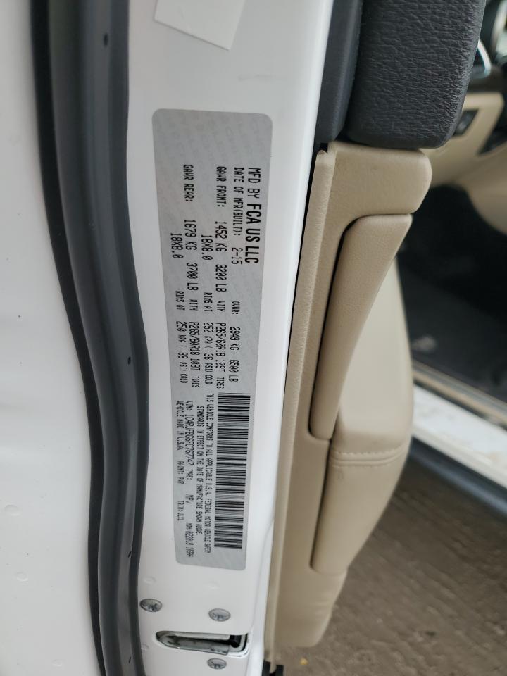 2015 Jeep Grand Cherokee VIN 1C4RJFBG6FC767747 Copart auction photo, rear end / minor dent/scratches damage thumbnail 15