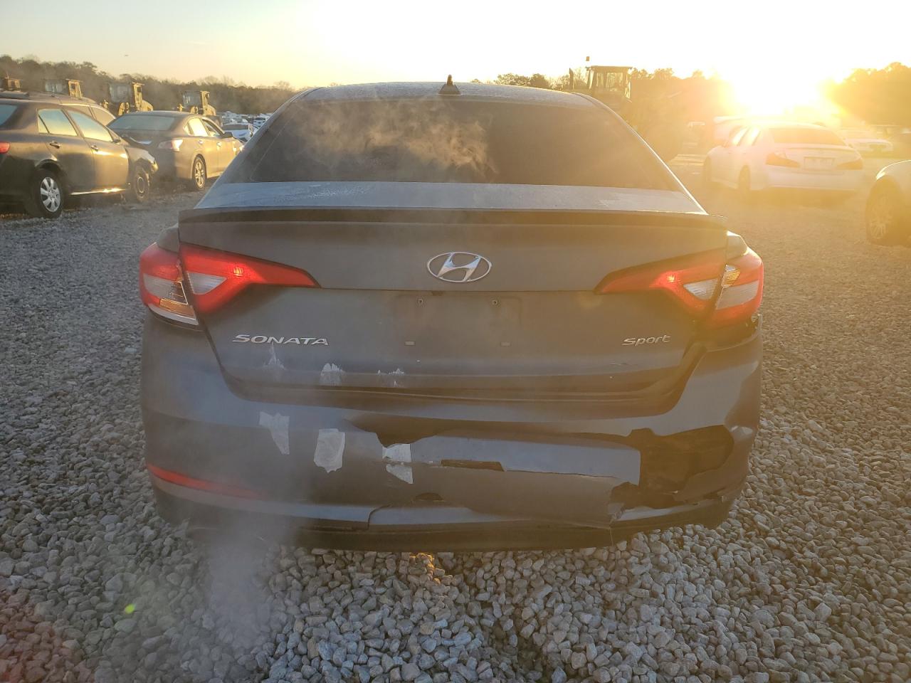 2017 Hyundai Sonata VIN 5NPE34AF5HH592694 Copart auction photo, rear end / undercarriage damage thumbnail 6