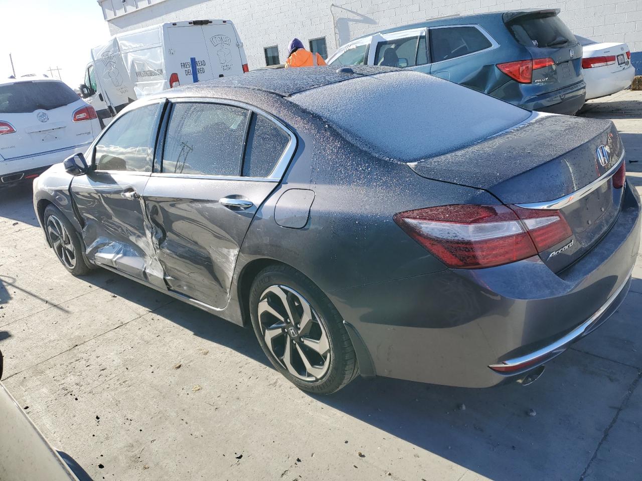 2016 Honda Accord VIN 1HGCR3F84GA002969 Copart auction photo, side damage thumbnail 2
