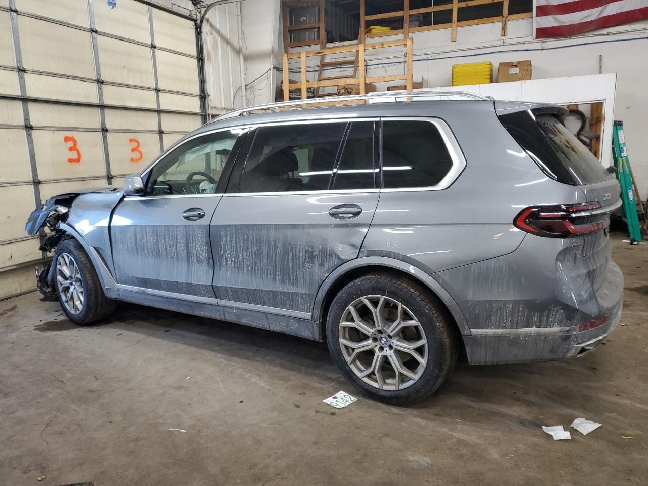 2023 BMW X7 VIN 5UX23EM0XP9S05269 Copart auction photo, front end / side damage thumbnail 2