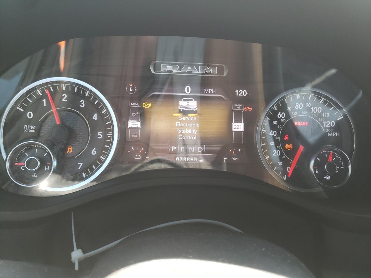 2021 RAM 1500 VIN 1C6SRFBTXMN683091 Copart auction photo, rear end damage thumbnail 9