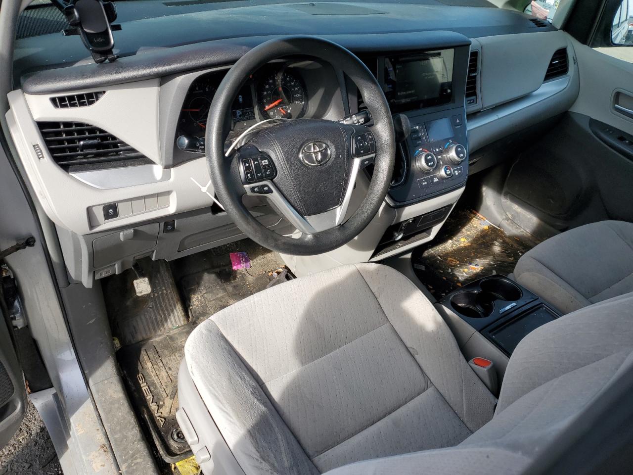 2015 Toyota Sienna VIN 5TDKK3DC9FS617833 Copart auction photo, all over damage thumbnail 8