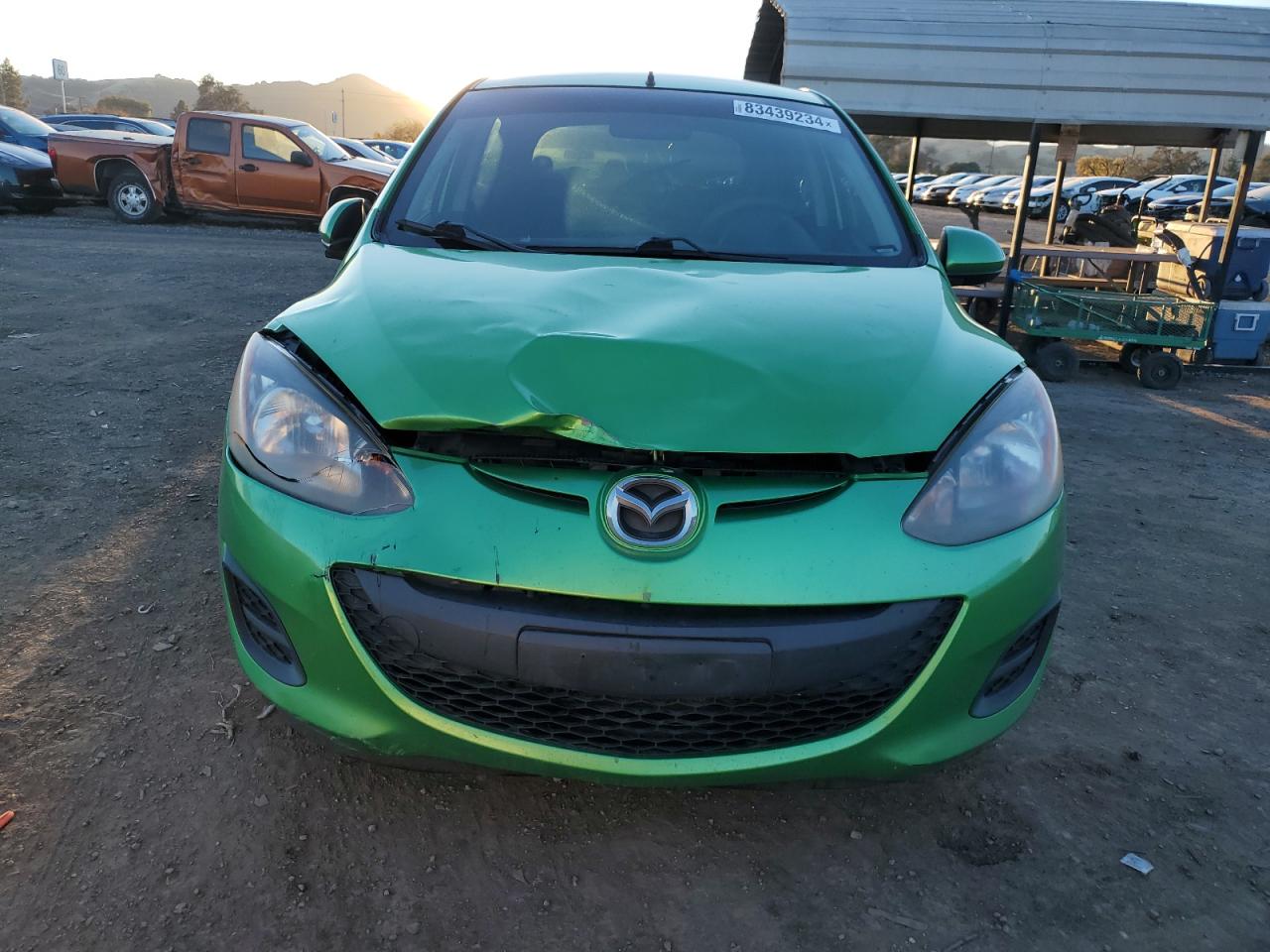 2013 Mazda 2 VIN JM1DE1KY1D0163886 Copart auction photo, all over damage thumbnail 5
